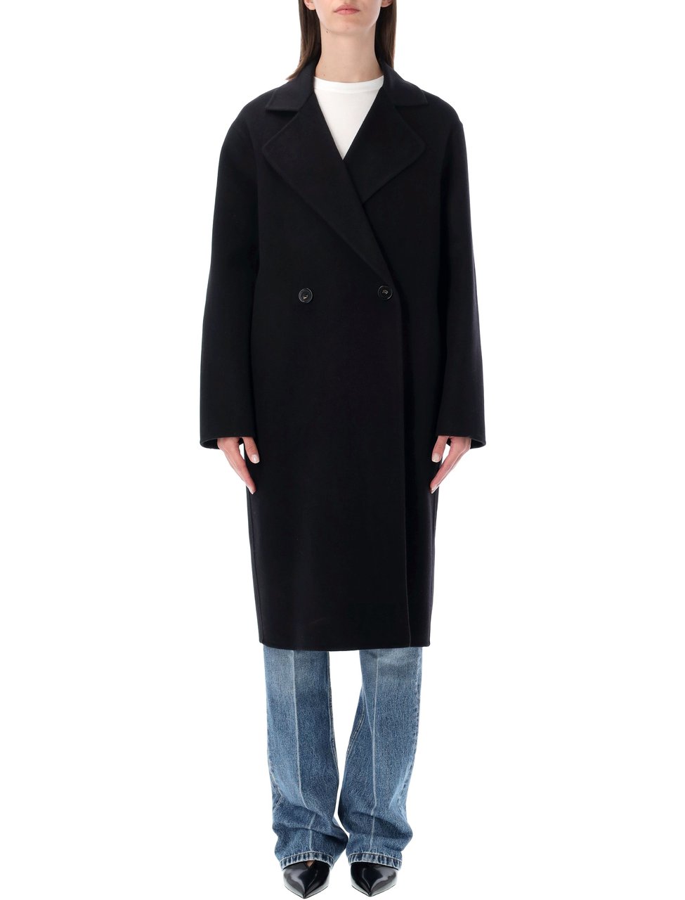 Stella McCartney Iconic Wool Coat Zwart