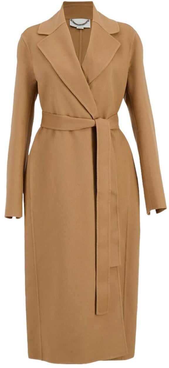 Stella McCartney Coats Camel Beige