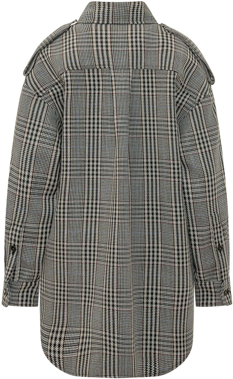 Stella McCartney Sovracamicia Check con Tasche Grijs