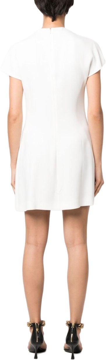 Stella McCartney White Dress Minimalist Cut-Out Mini Dress Wit