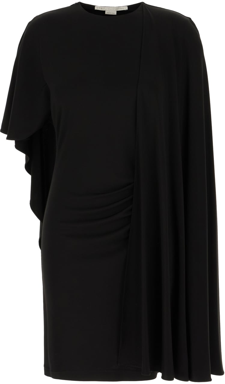 Stella McCartney Stella McCartney Black stretch viscose mini dress Zwart