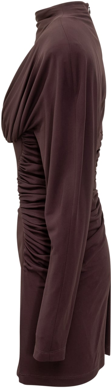 Stella McCartney Abito Stella McCartney Drappeggiato a Maniche Lunghe Bruin