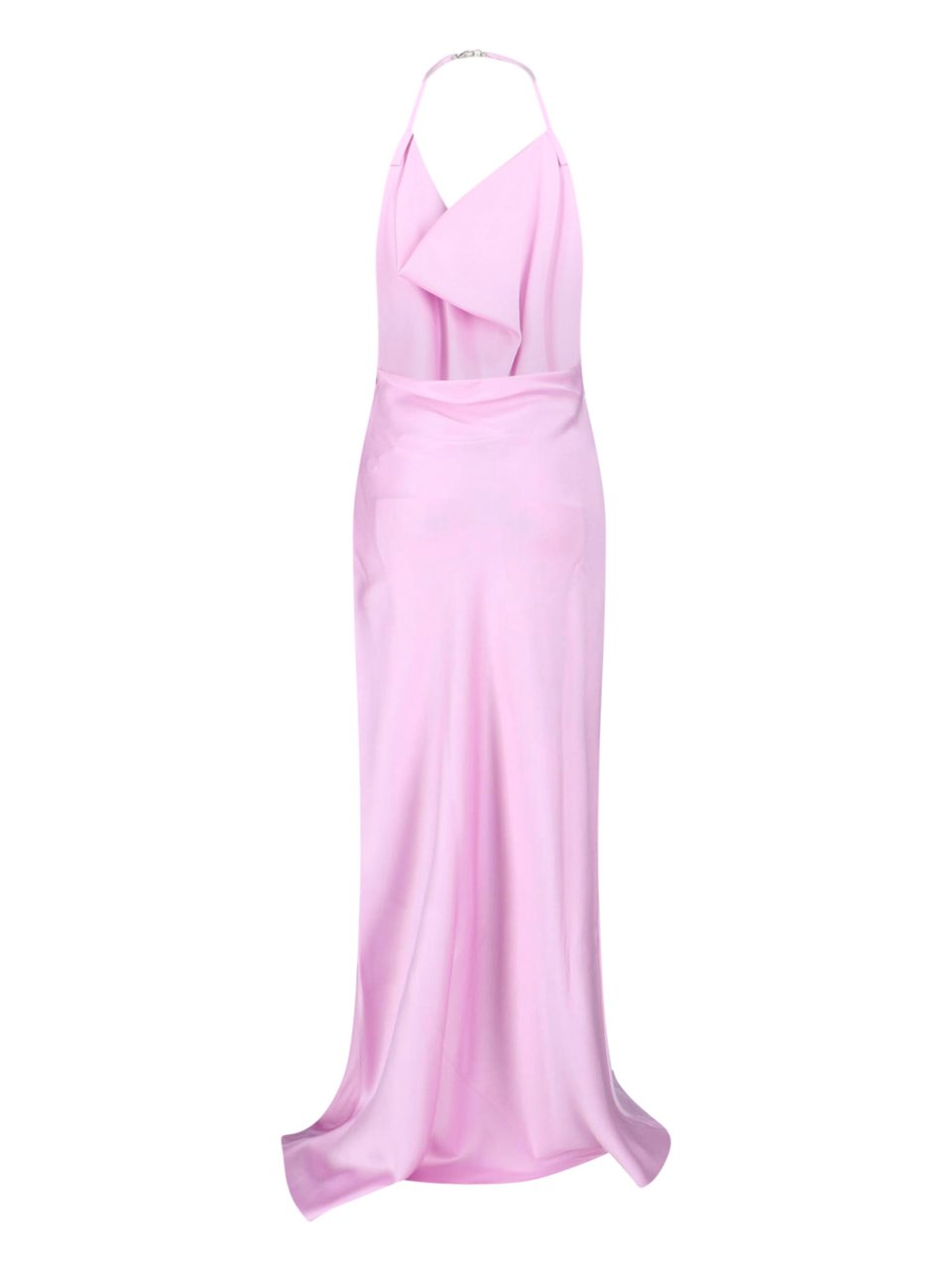 Stella McCartney Light Orchid Envers Draped Maxi Dress Paars