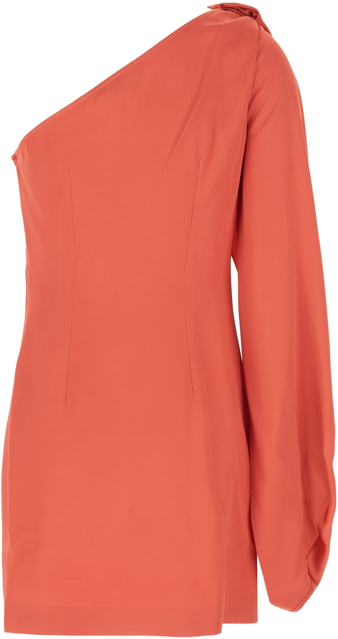 Stella Mccartney Coral acetate blend dress Rood