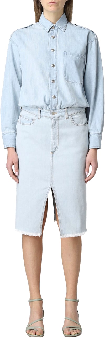Stella McCartney Stella Mccartney Denim Shirt Dress Blauw