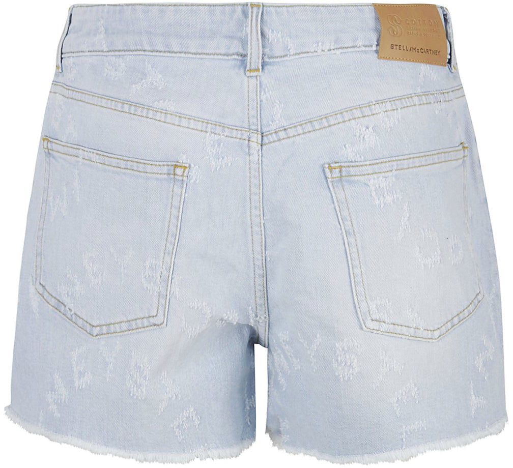 Stella McCartney Stella Mccartney Denim Shorts Blauw