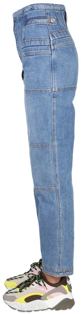 Stella McCartney High-Waisted Relaxed Fit Jeans Blauw