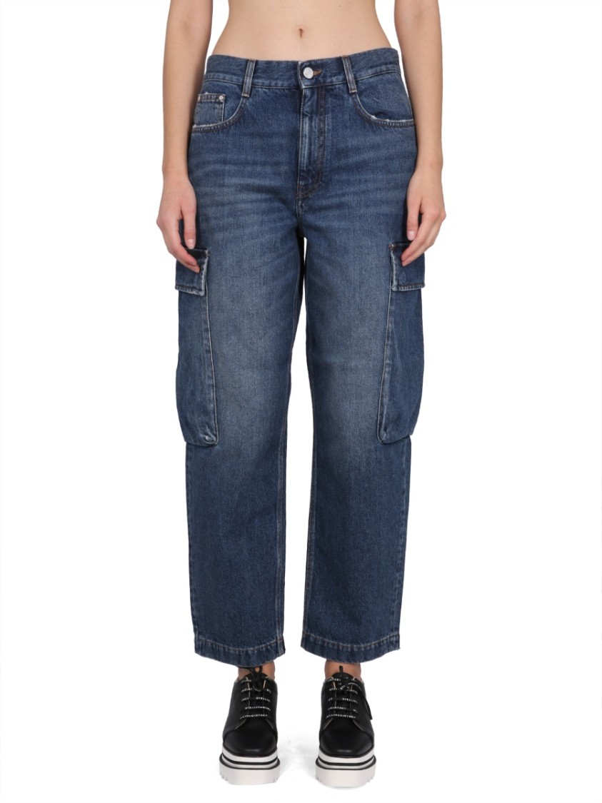 Stella McCartney Cargo Jeans Blauw