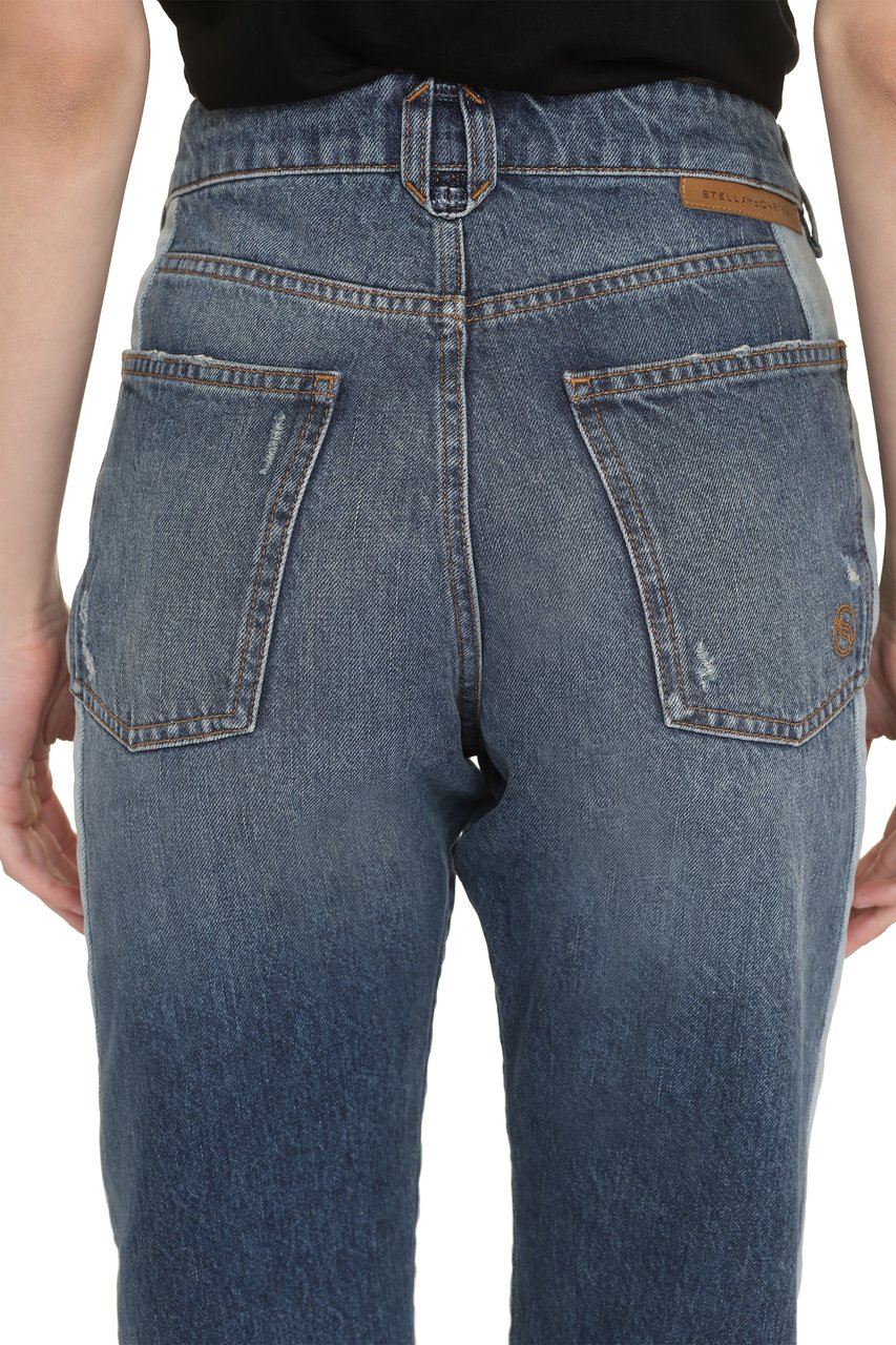 Stella McCartney 5-pocket straight-leg jeans Blauw