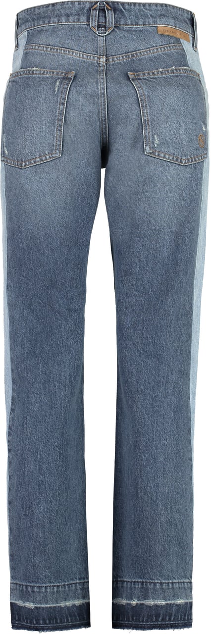 Stella McCartney 5-pocket straight-leg jeans Blauw