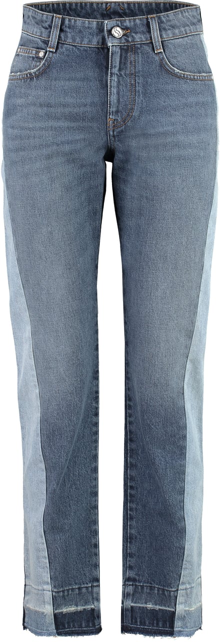 Stella McCartney 5-pocket straight-leg jeans Blauw