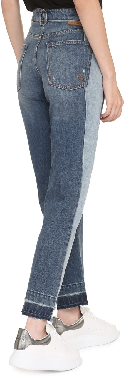 Stella McCartney 5-pocket straight-leg jeans Blauw