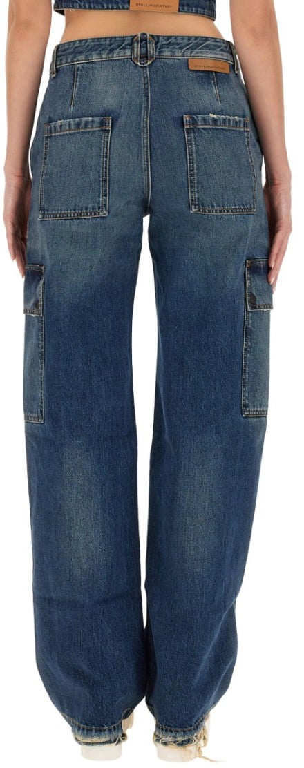 Stella McCartney Cargo Jeans Blauw