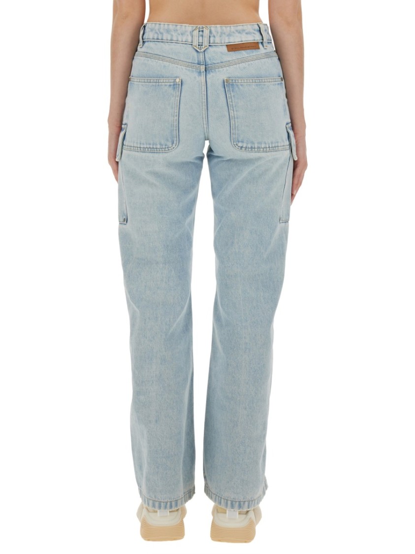 Stella McCartney Cargo Jeans Blauw
