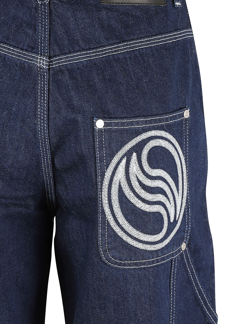 Stella McCartney Relaxed Wide-Leg Jeans With High Waist Zwart