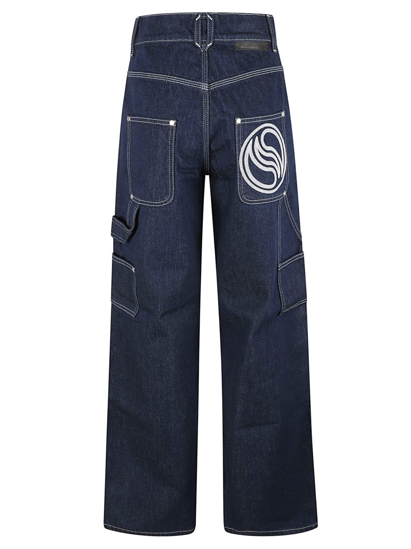 Stella McCartney Relaxed Wide-Leg Jeans With High Waist Zwart