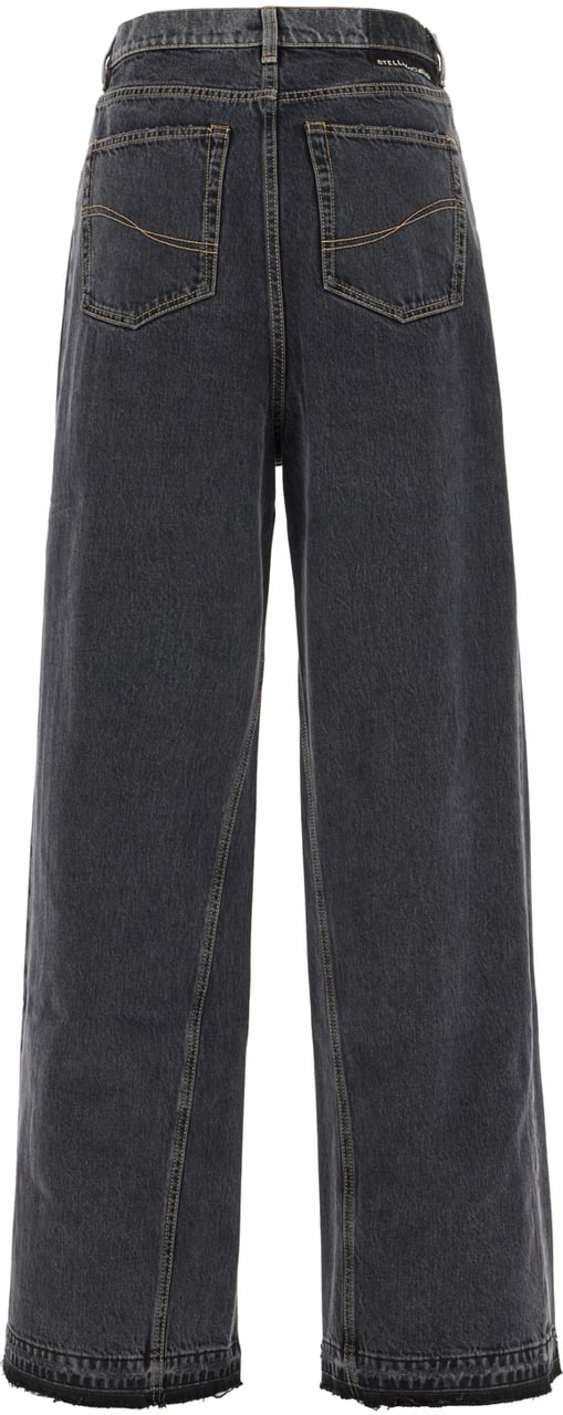 Stella McCartney Stella McCartney Charcoal denim jeans Zwart