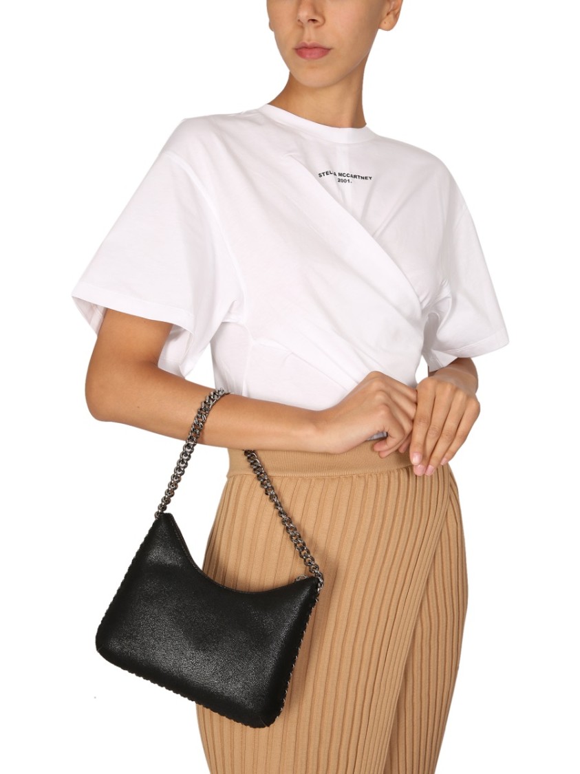 Stella McCartney Twisted Front Design T-Shirt Bruin