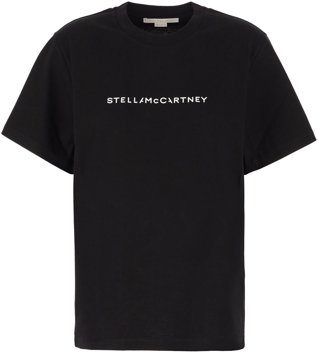 Stella McCartney Stella McCartney Black cotton oversize t-shirt Zwart