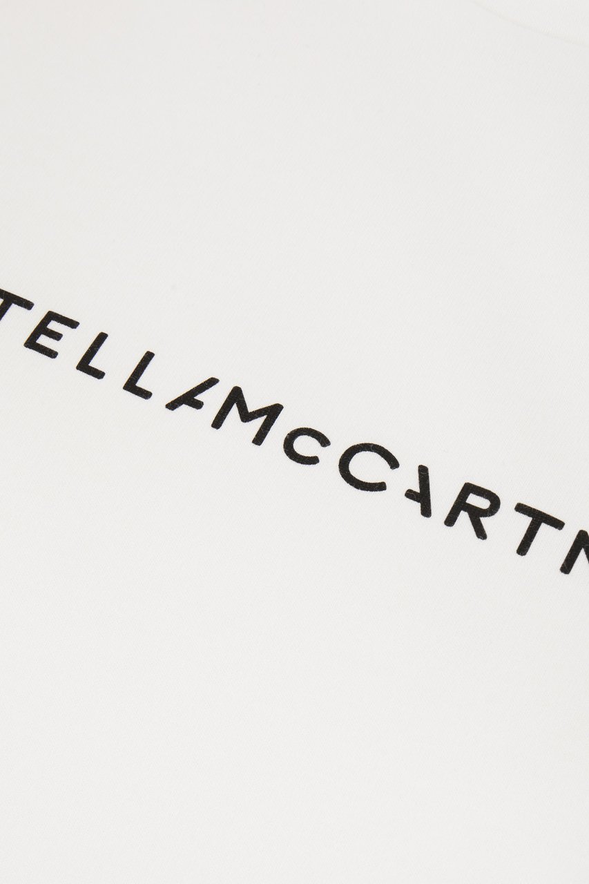 Stella McCartney Stella McCartney White cotton oversize t-shirt Wit