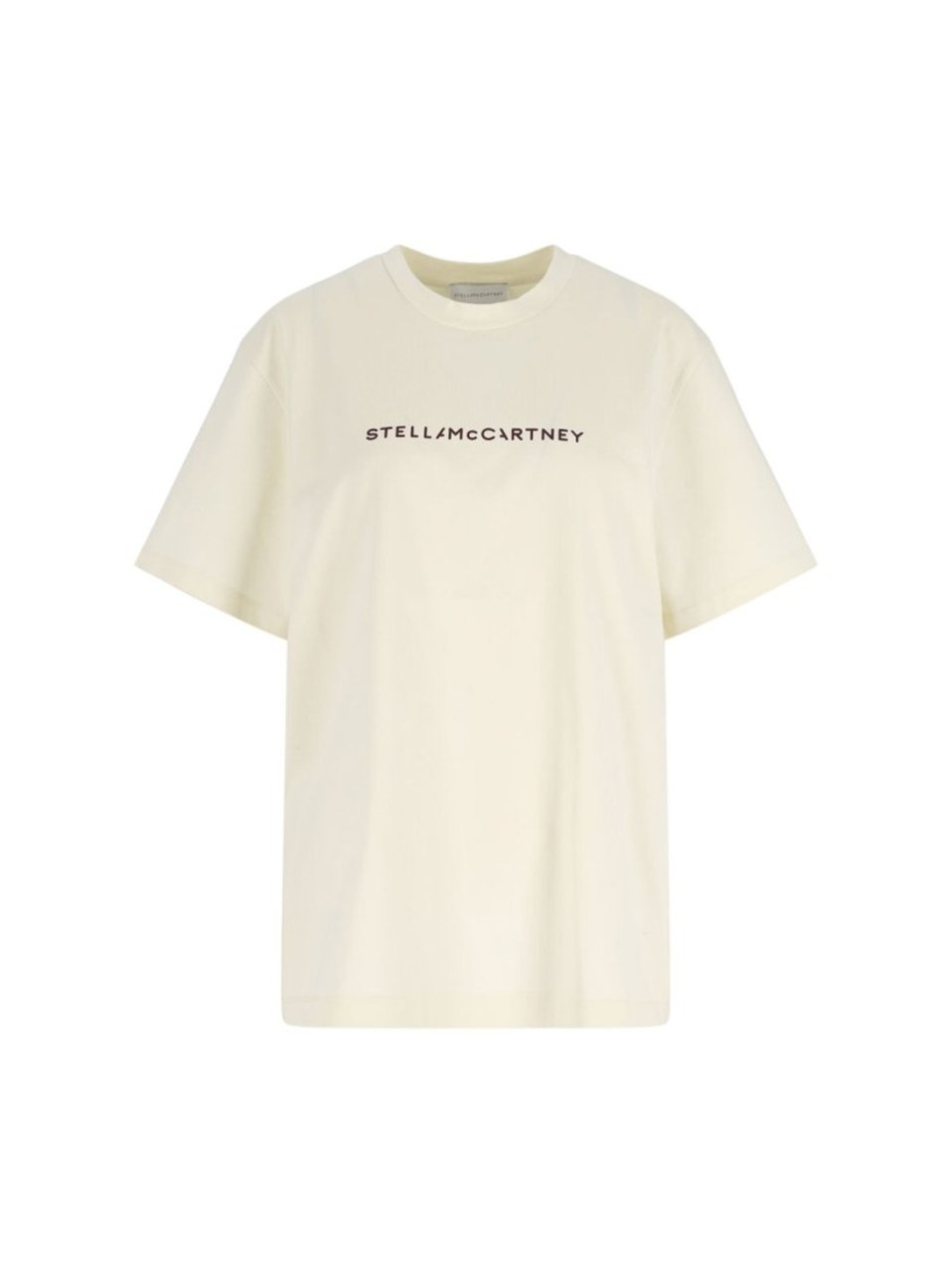 Stella McCartney Logo T-Shirt – Ivory Neutraal