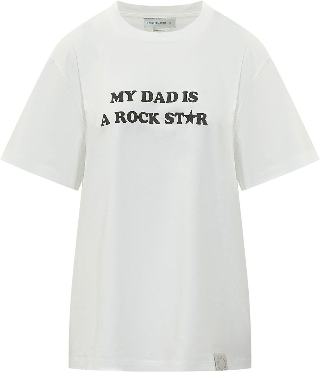 Stella McCartney Canotta con Stampa My Dad is a Rockstar Wit