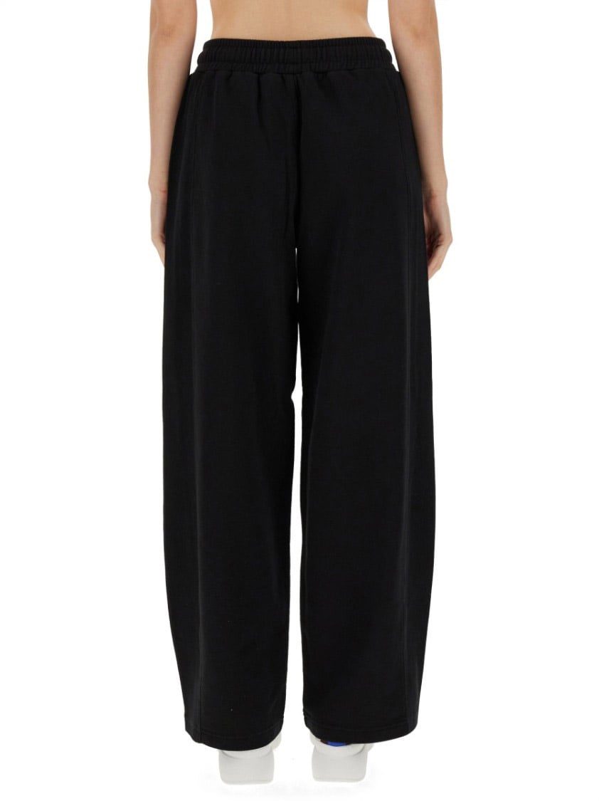 Stella McCartney Relaxed Black Jogging Pants With Adjustable Drawstring Waist Zwart