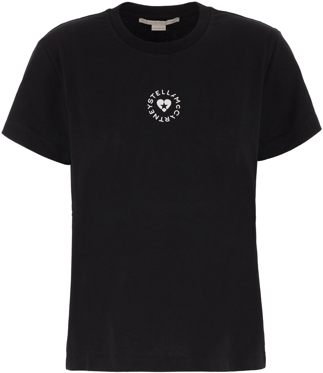 Stella McCartney Stella McCartney Black cotton t-shirt Zwart