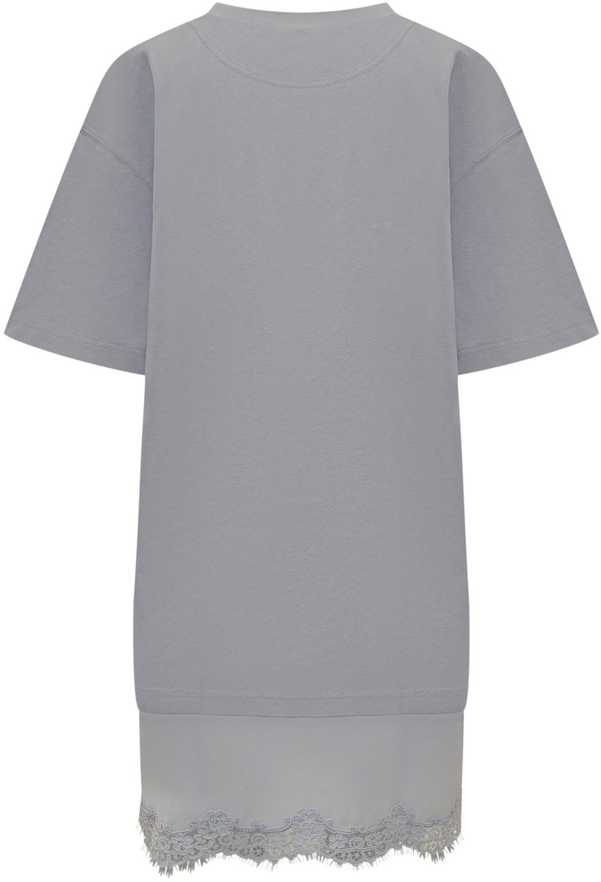 Stella McCartney Abito Sottoveste in Pizzo Grijs