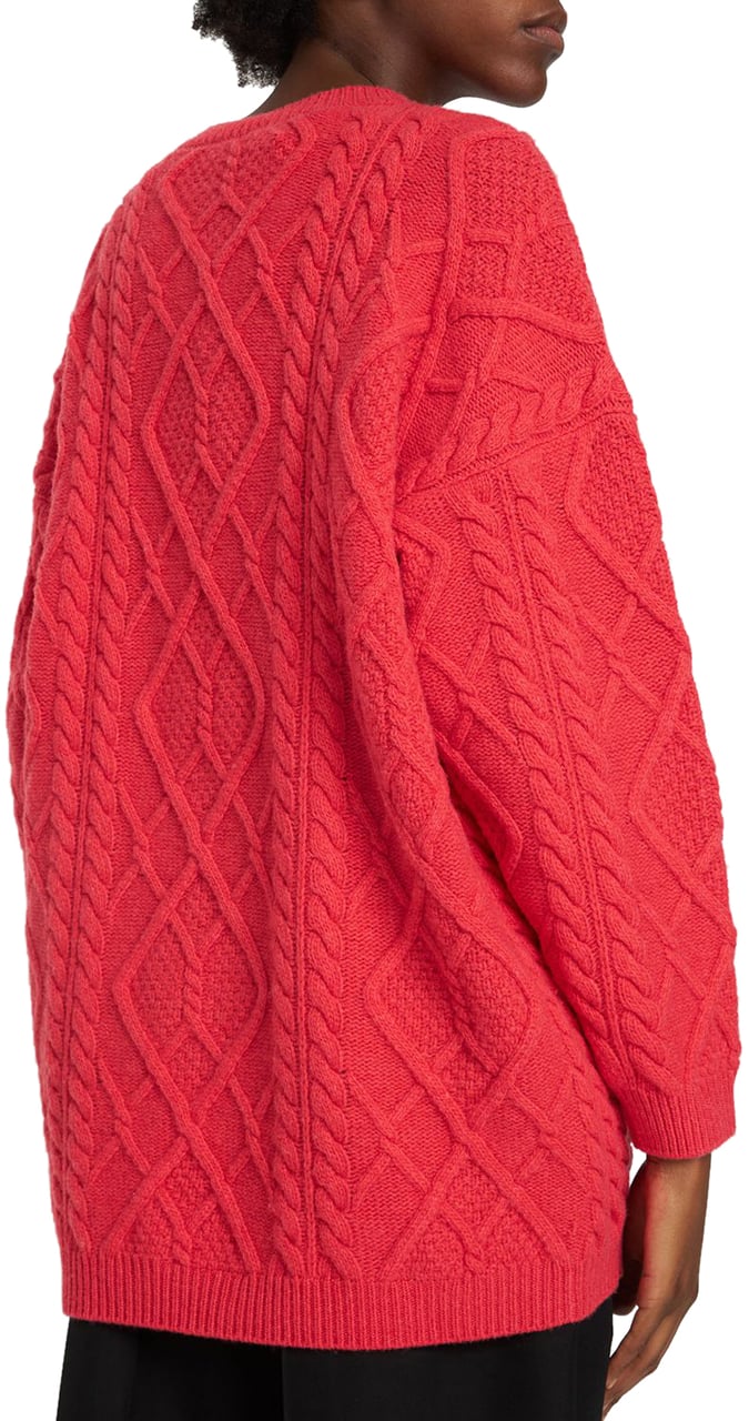 Stella McCartney Red oversized sweater, comfort and modern style Roze