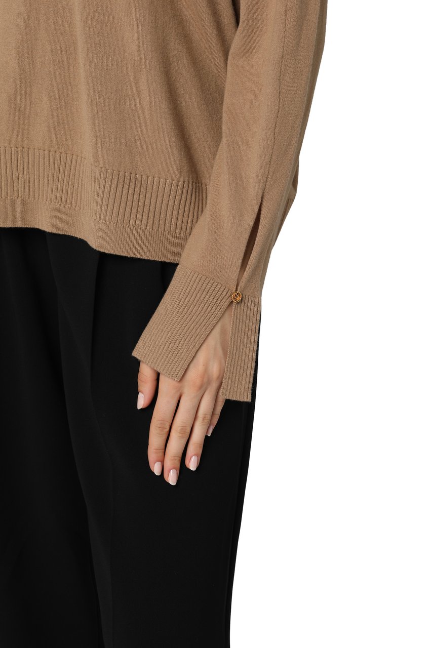 Stella McCartney Crew-neck wool sweater Neutraal