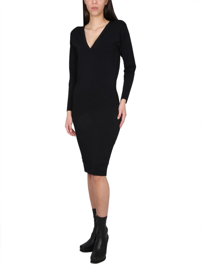 Stella McCartney V-Neck Dress Zwart