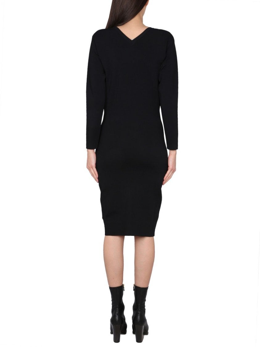 Stella McCartney V-Neck Dress Zwart