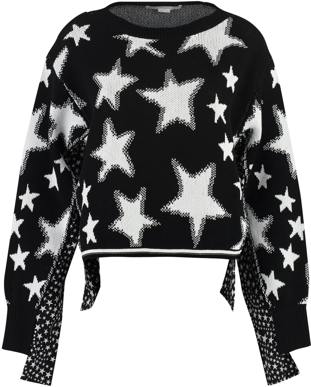 Stella McCartney Long sleeve crew-neck sweater Zwart