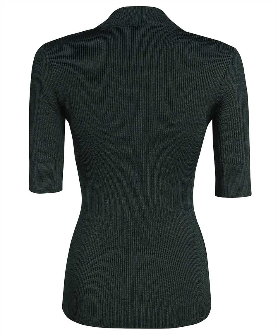 Stella McCartney Knitted viscosa-blend top Groen