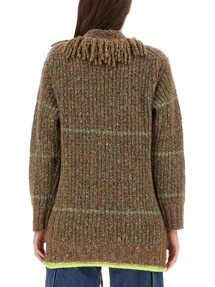 Stella McCartney Wool Blend Cardigan Bruin