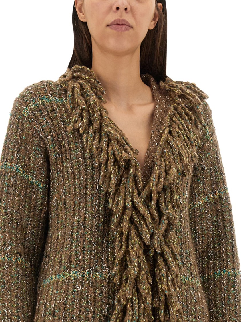 Stella McCartney Wool Blend Cardigan Bruin