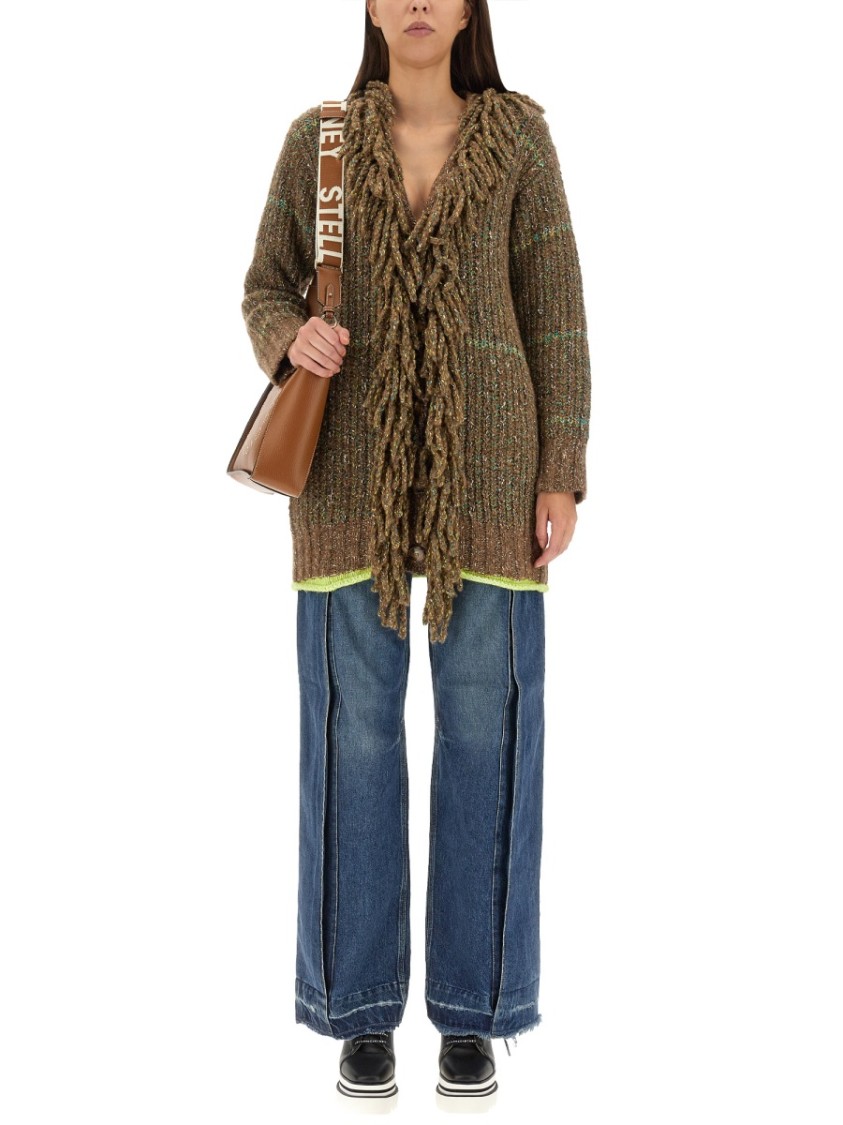 Stella McCartney Wool Blend Cardigan Bruin