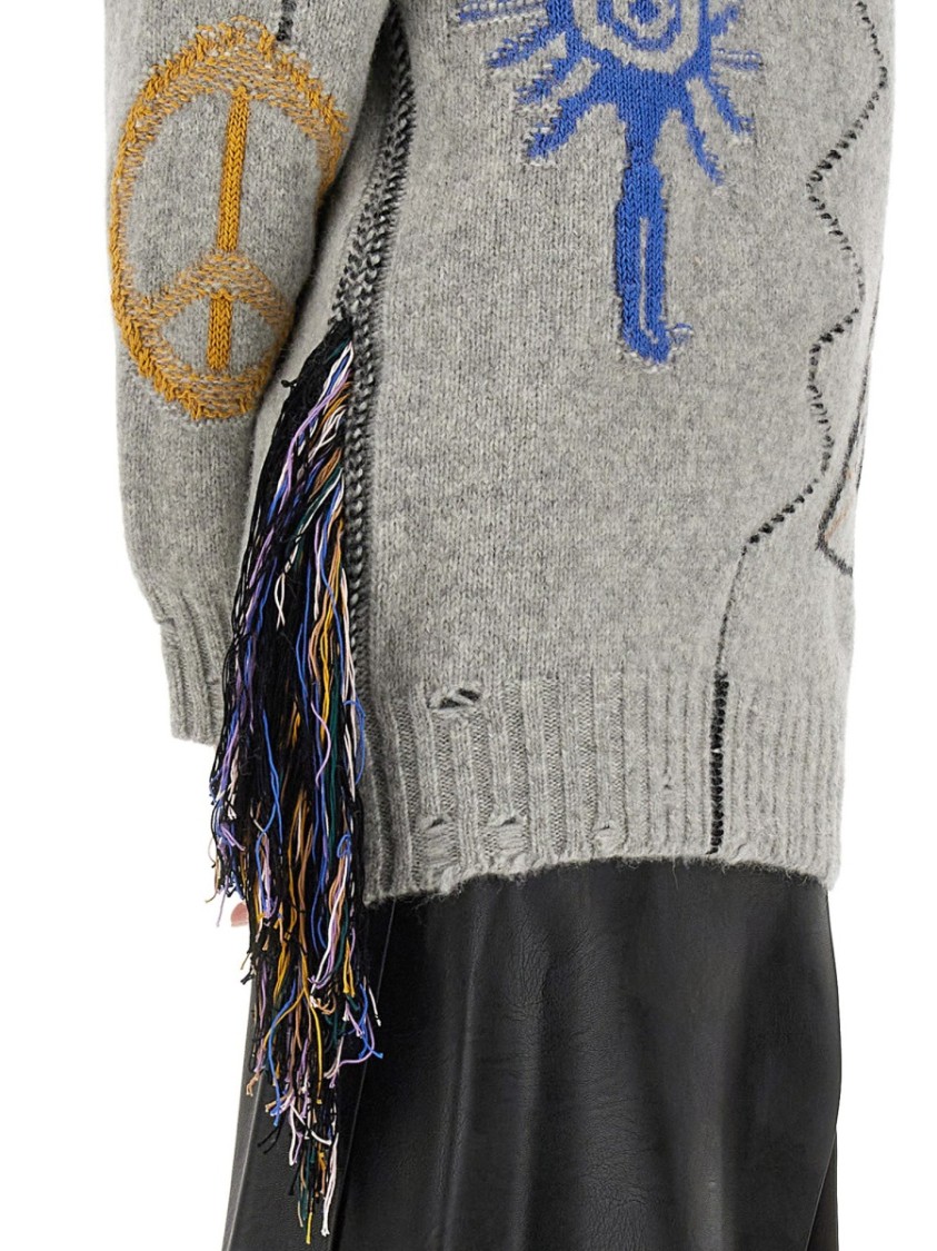 Stella McCartney Artwork Sweater Grijs