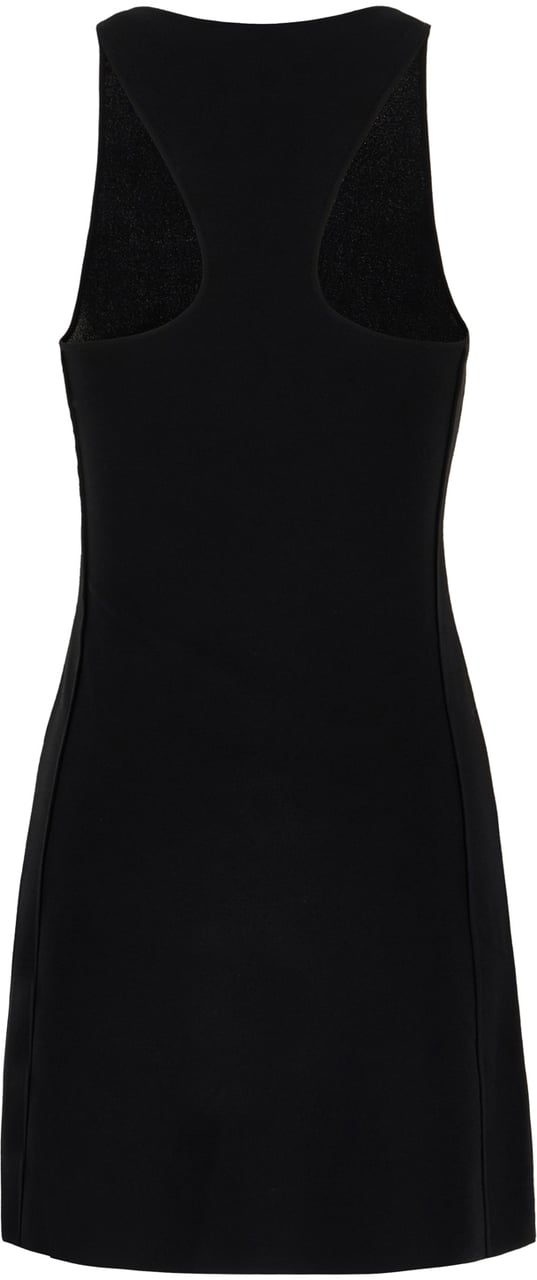 Stella McCartney Stella McCartney Black viscose blend mini dress Zwart