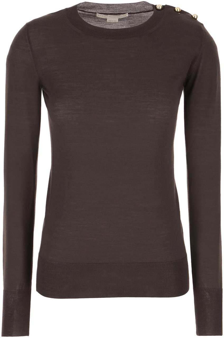 Stella McCartney Stella McCartney Dark brown wool sweater Bruin