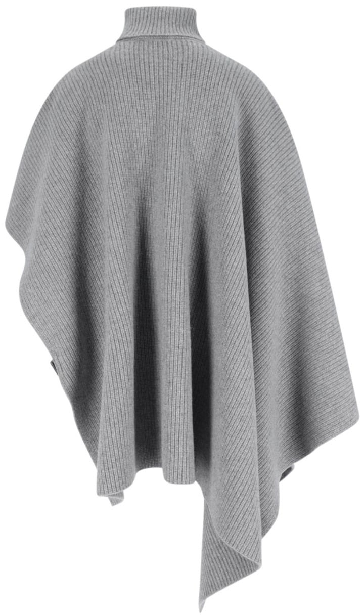 Stella McCartney Wool And Cashmere Cape – Grey Grijs
