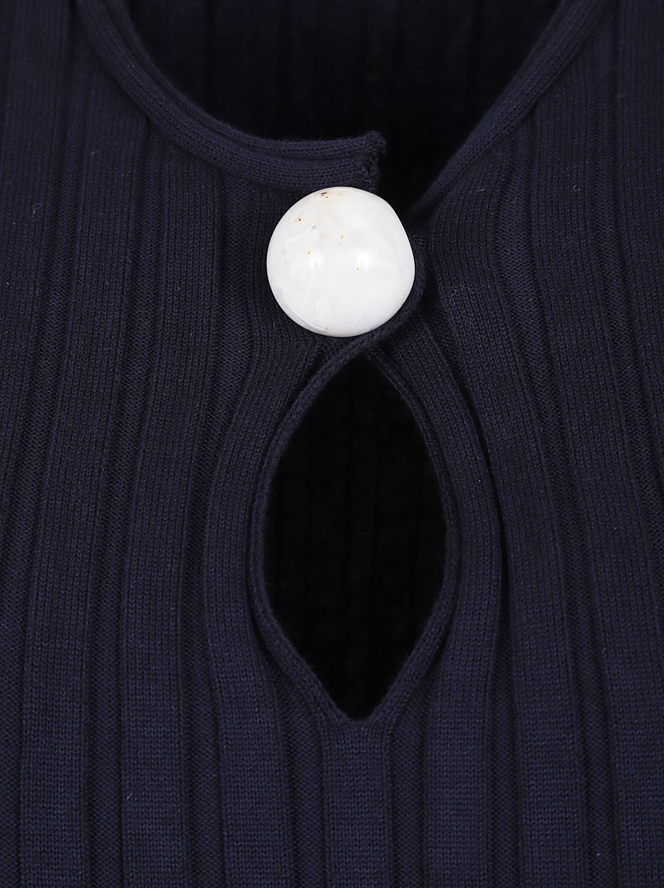 STELLA McCARTNEY Cotton Ribbed Dress Lichtblauw