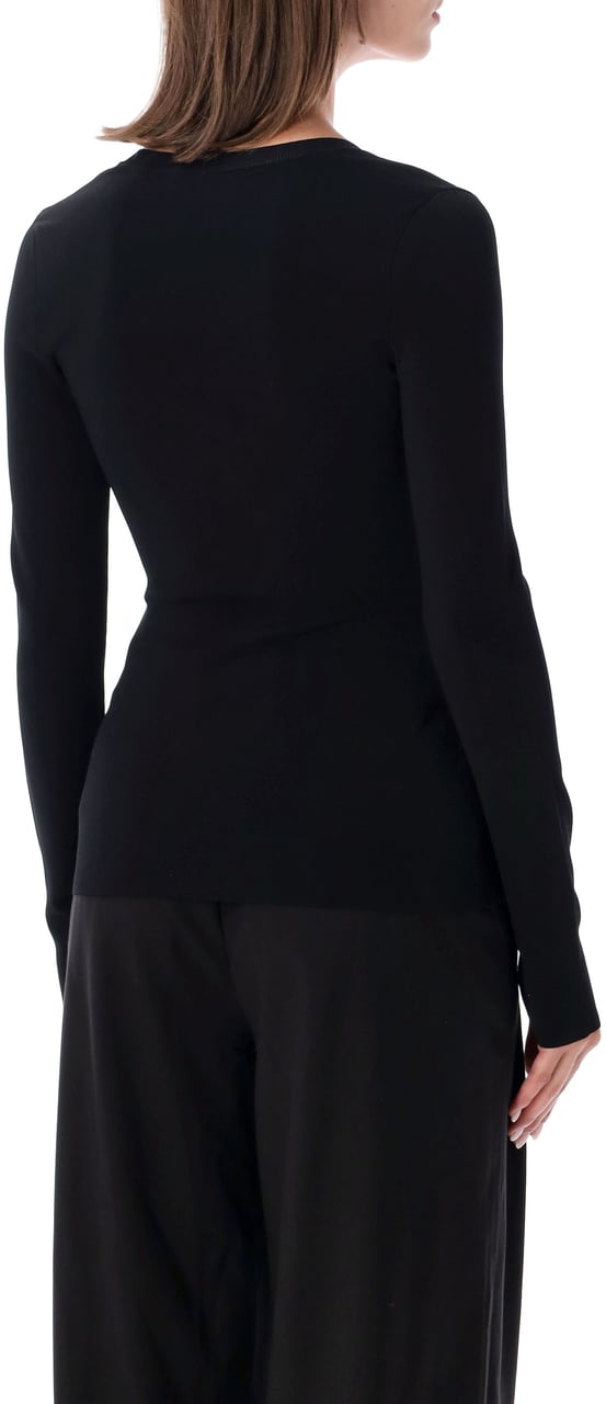 Stella McCartney Compact Knit Top Nero Zwart