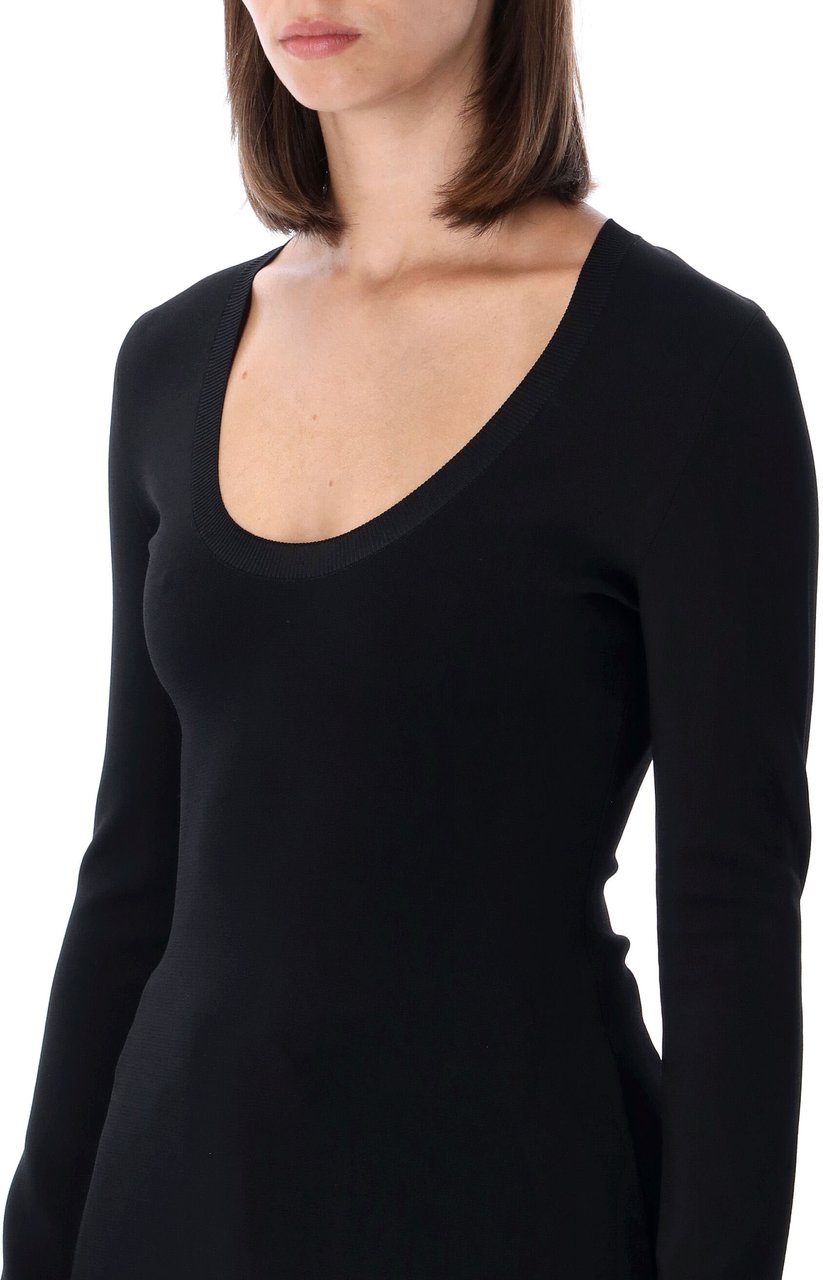 Stella McCartney Compact Knit Top Nero Zwart