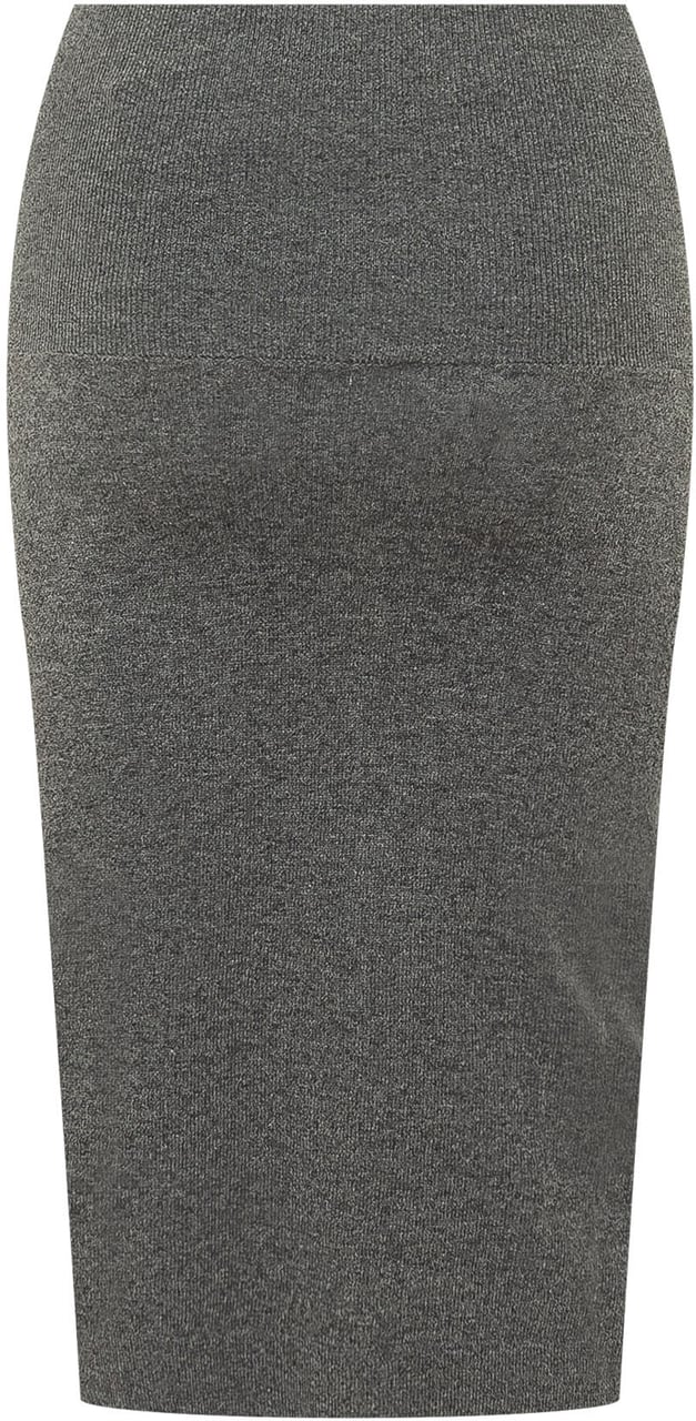 Stella McCartney Wool Knit Pencil Skirt Grigio Donkergrijs