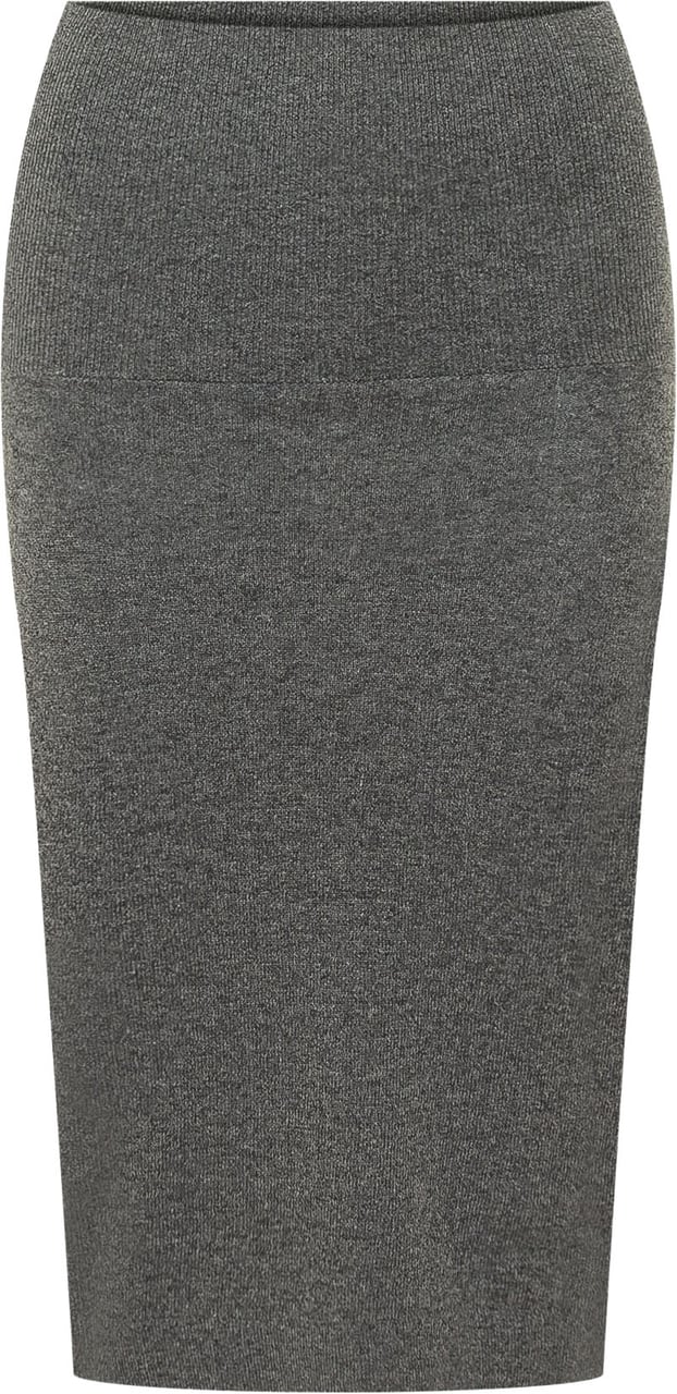Stella McCartney Wool Knit Pencil Skirt Grigio Donkergrijs