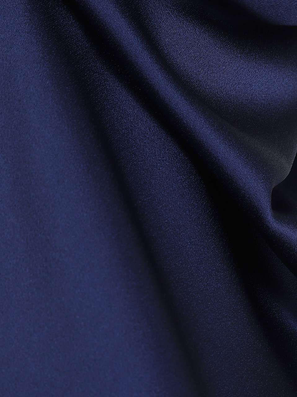Stella McCartney Shimmering Viscose Satin Halterneck Top Blauw