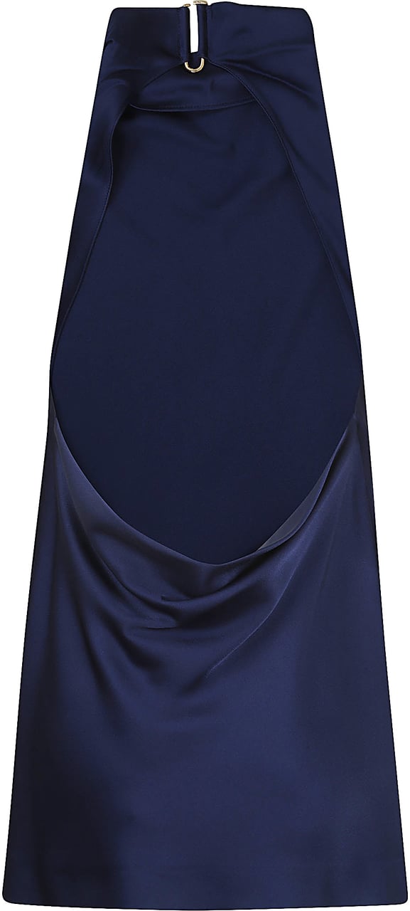 STELLA McCARTNEY Satin Halterneck Top Lichtblauw