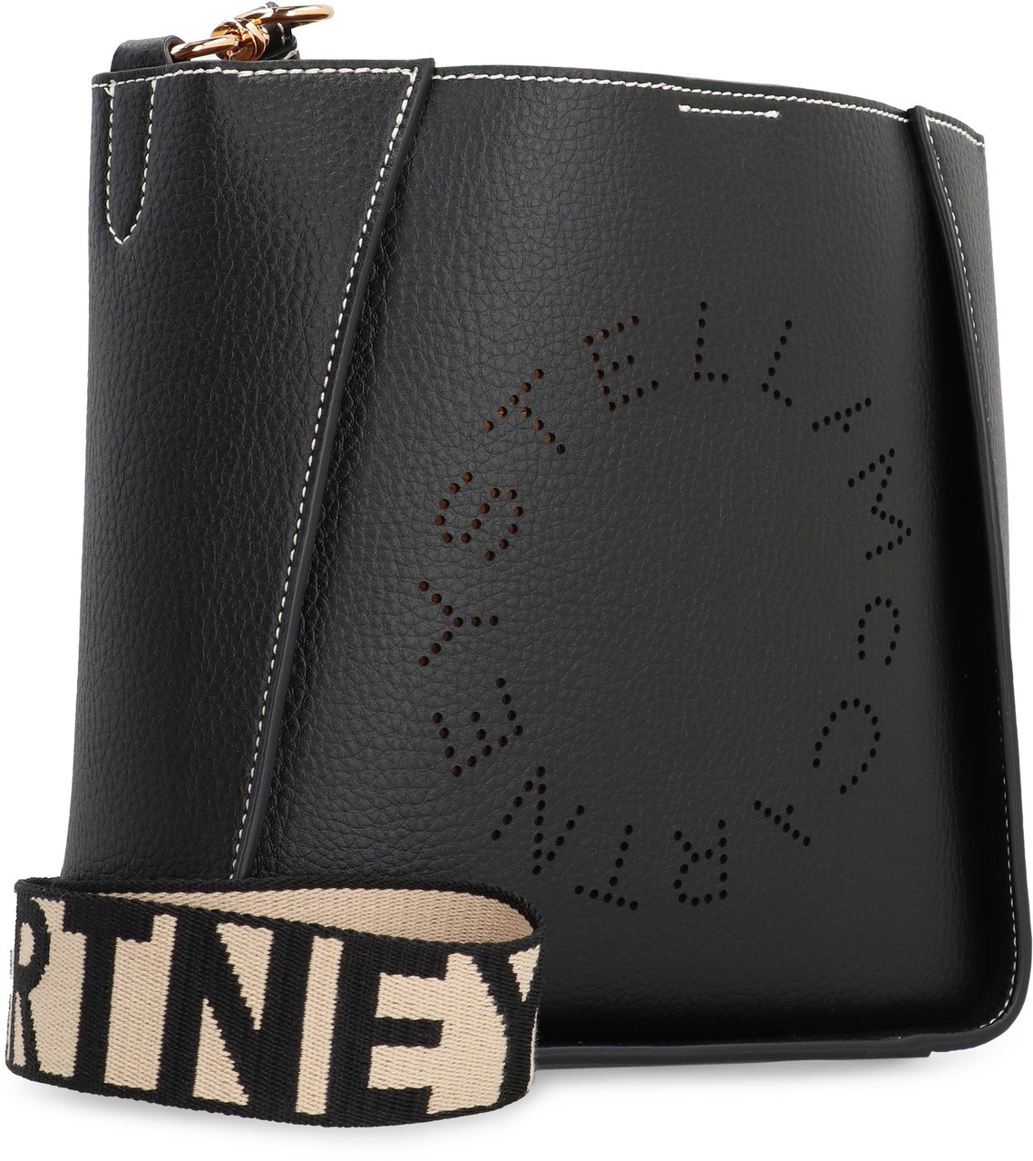 Stella McCartney Stella Logo shoulder bag Zwart